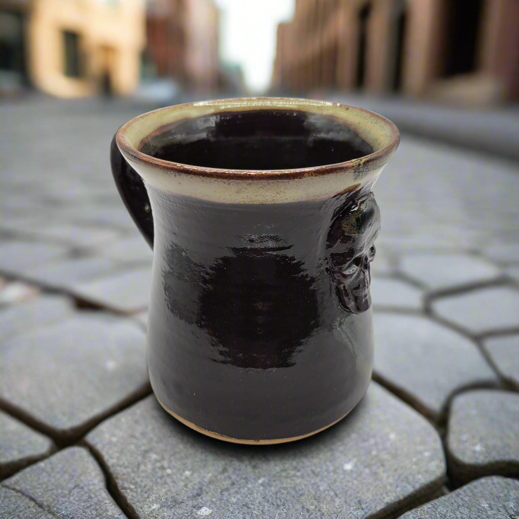 10oz Ceramic Skull Mug