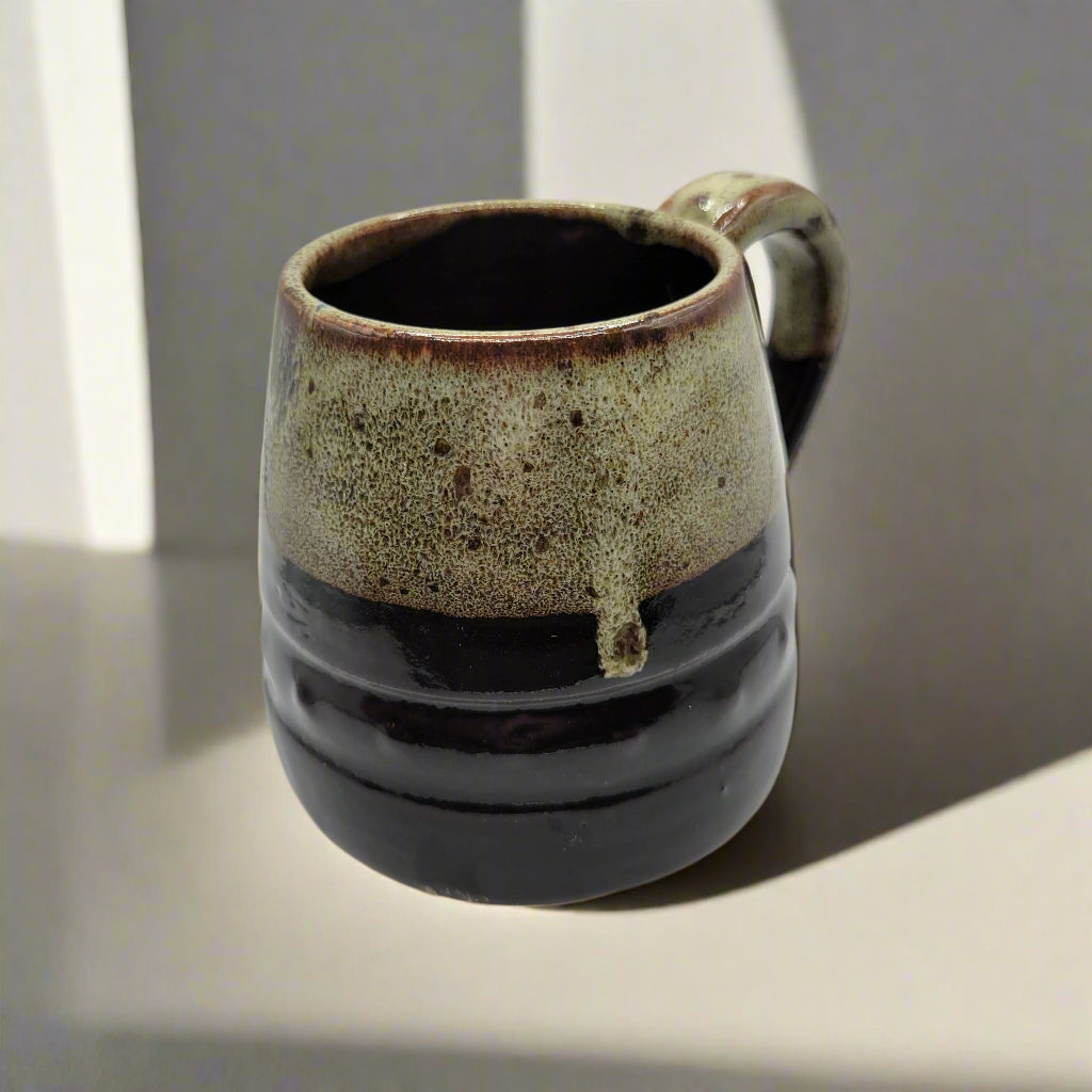 12oz Ceramic Mug w/Groovy Design