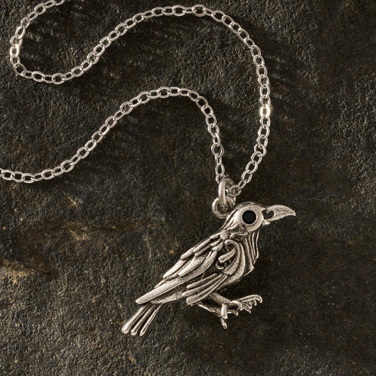 "Poe" Raven Necklace