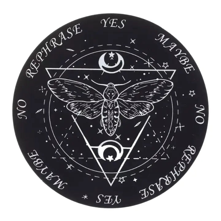 6" New Moon Wood Pendulum Board (Black)