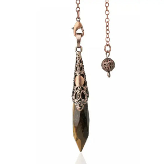 Tiger's Eye & Copper Pendulum - "Spiritual Balance"