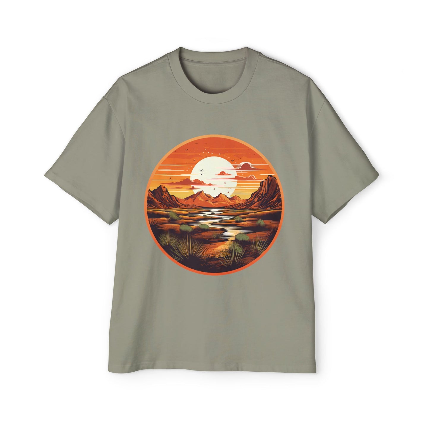 Men's Heavy Oversized "Head West" Tee