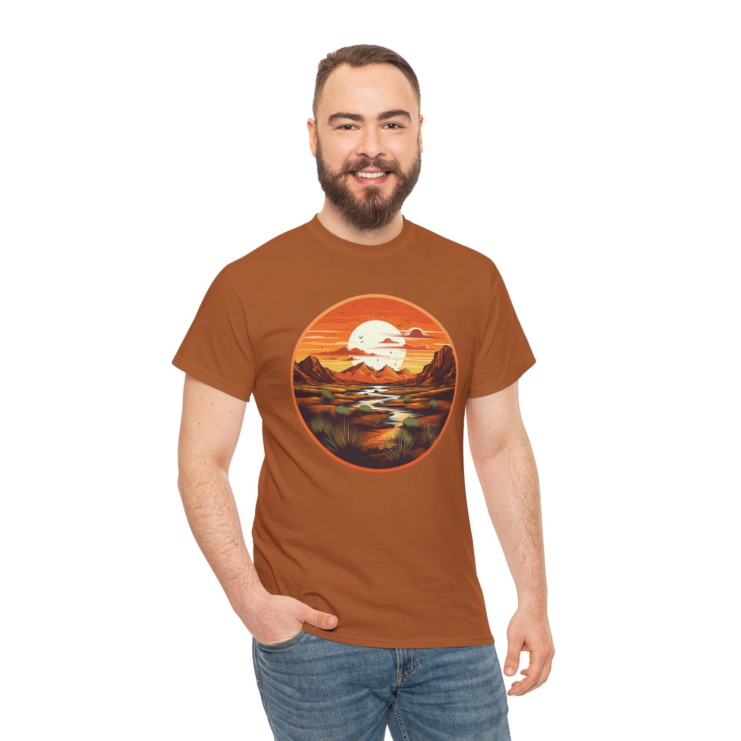 "Sunset" Unisex Heavy Cotton Tee