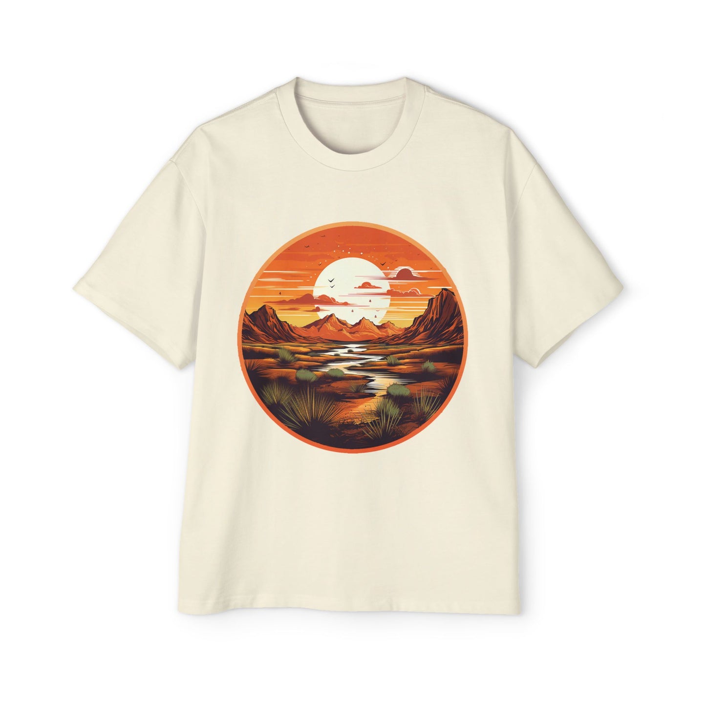 Men's Heavy Oversized "Head West" Tee