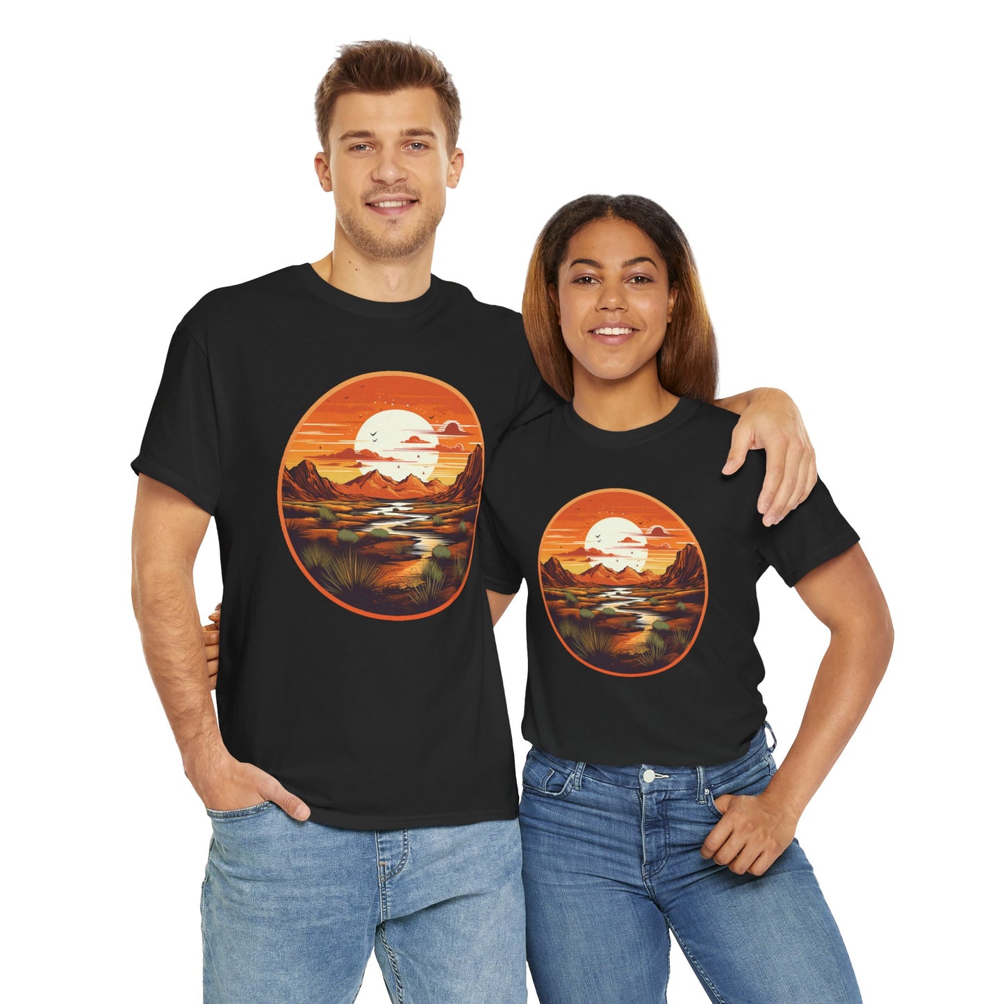 "Sunset" Unisex Heavy Cotton Tee