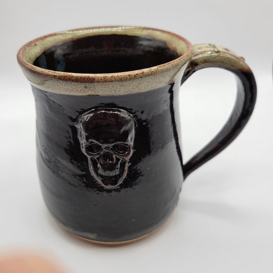 12oz Ceramic Skull Mug