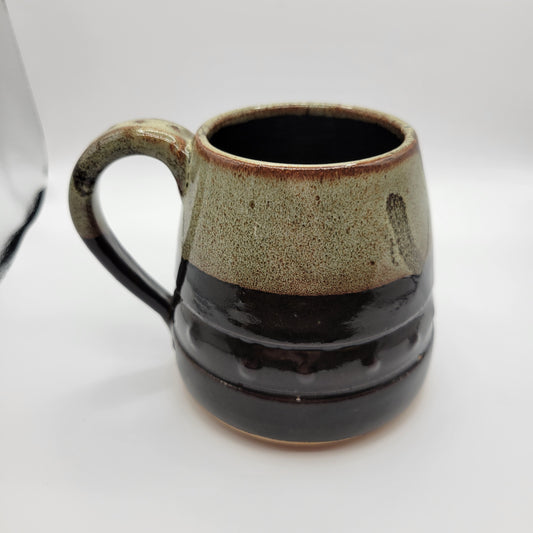 12oz Ceramic Mug w/Groovy Design