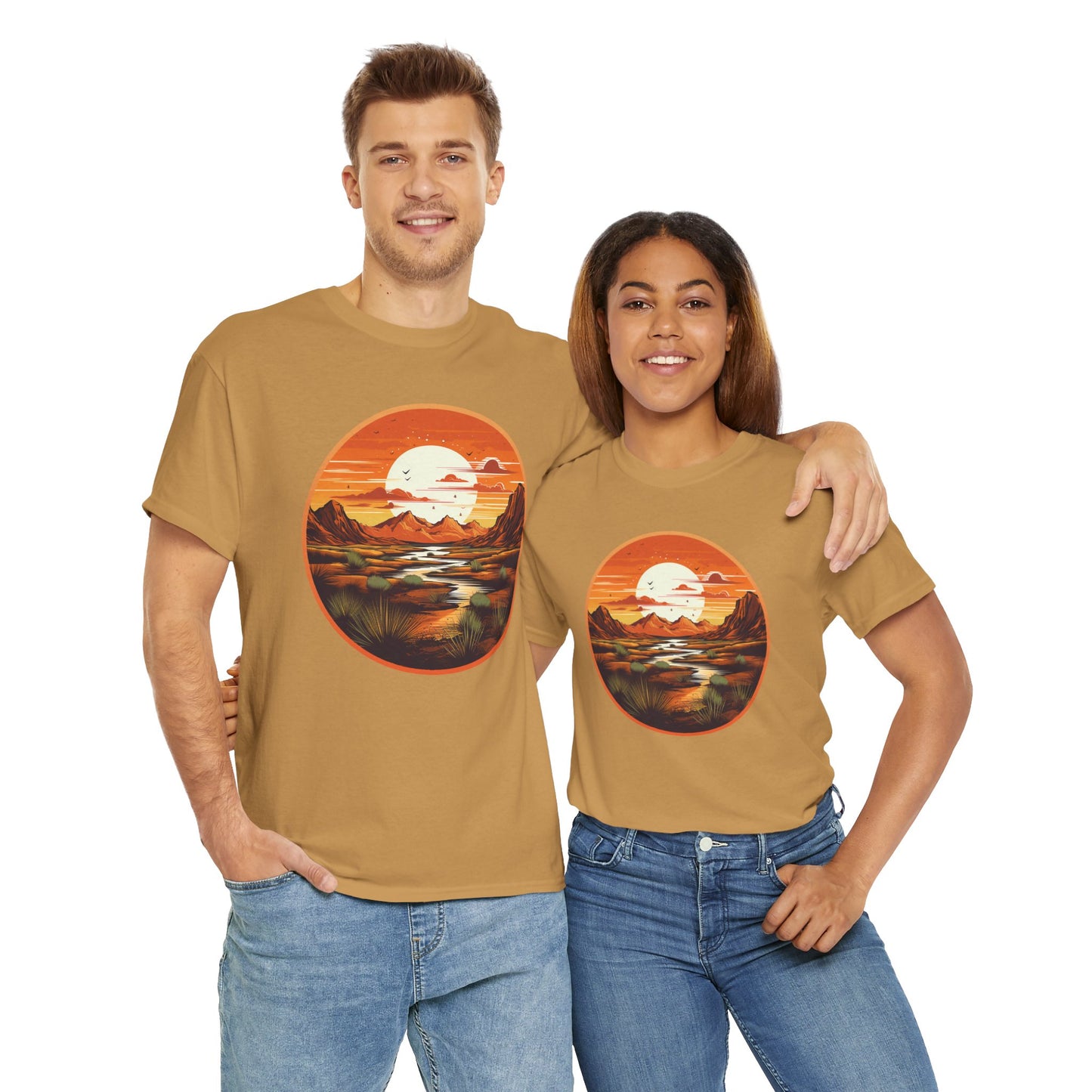 "Sunset" Unisex Heavy Cotton Tee