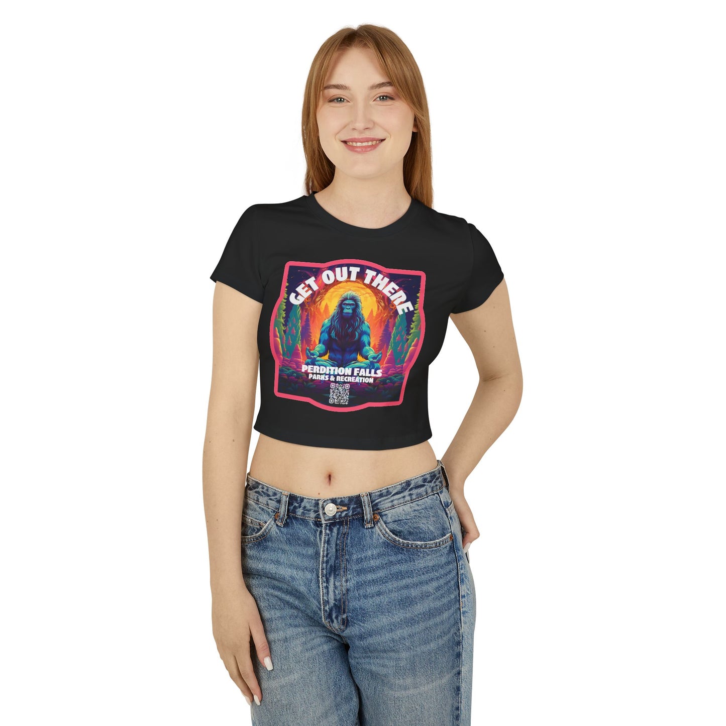 "Zen Squatch" Women's Baby Tee