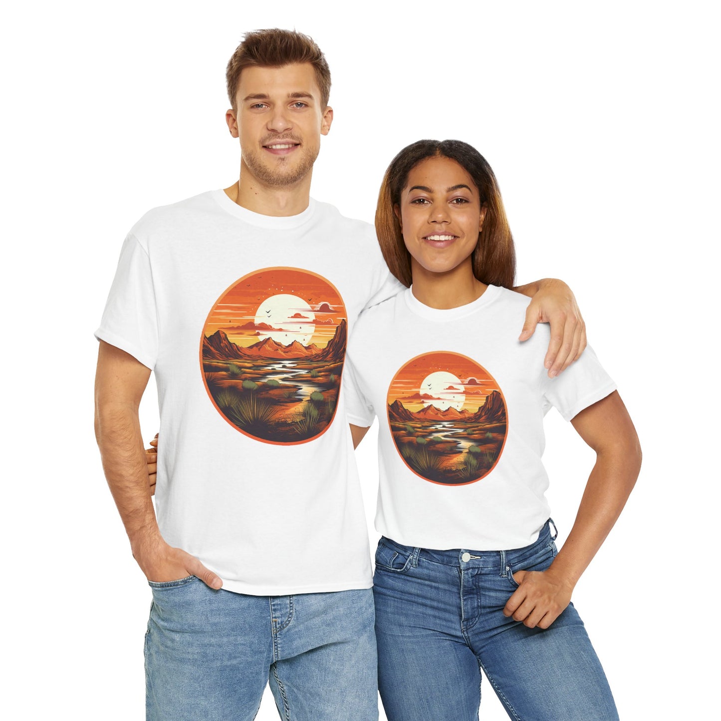 "Sunset" Unisex Heavy Cotton Tee