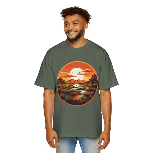 Men's Heavy Oversized "Head West" Tee