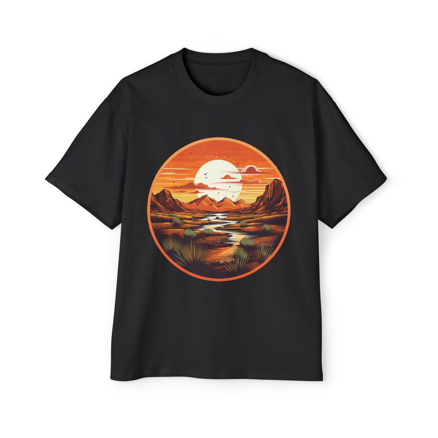 Men's Heavy Oversized "Head West" Tee