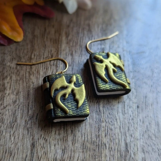 Gold Dragon Book Dangles