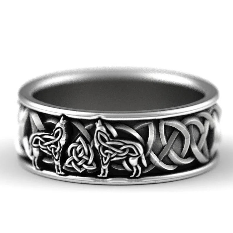 Viking Wolf Ring