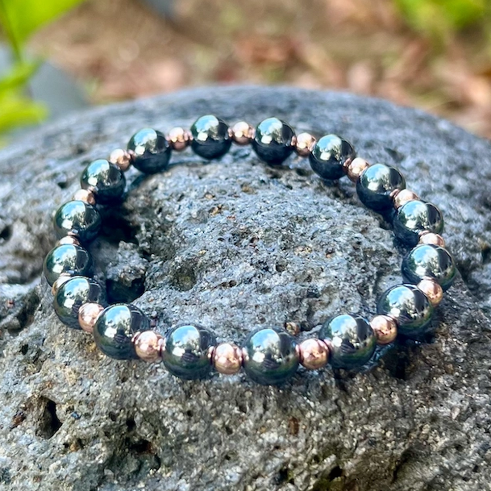 "Grounding" Bracelet - Copper with Hematite