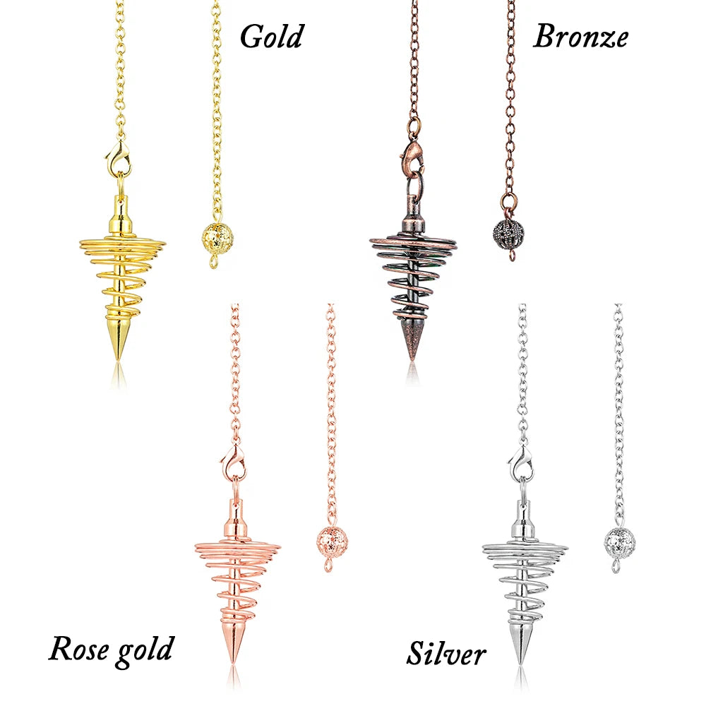 Spiral Cone Metal Pendulum