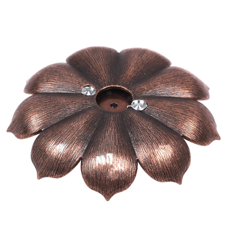 Bronze Lotus Flower Incense Burner