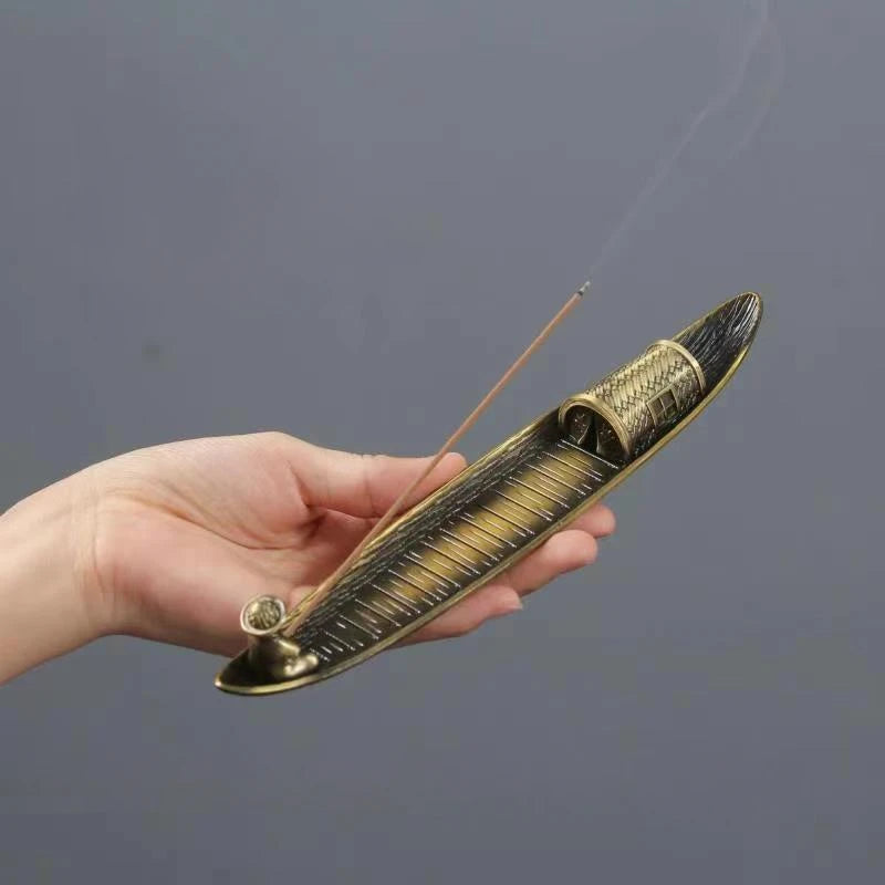 Bronze Raft Incense Burners