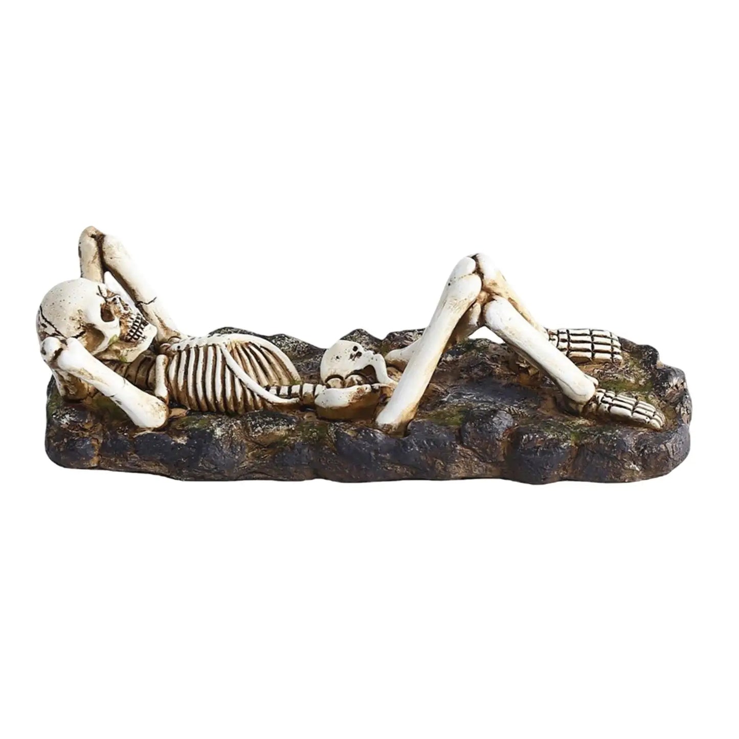 Lounging Skeleton Incense Burner