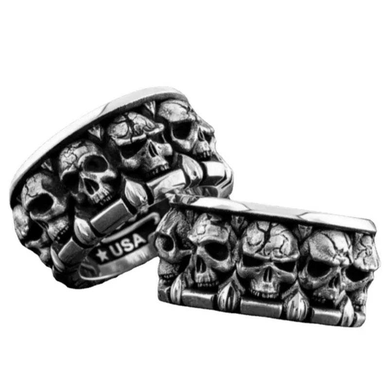 Punk Style Skull Ring