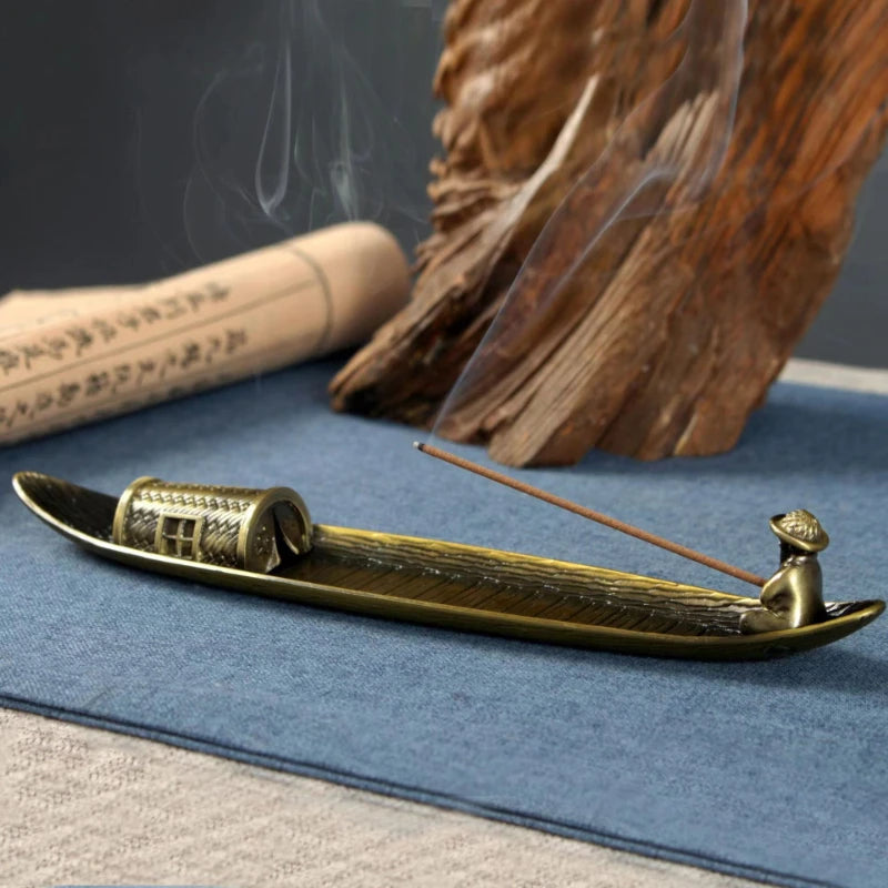 Bronze Raft Incense Burners