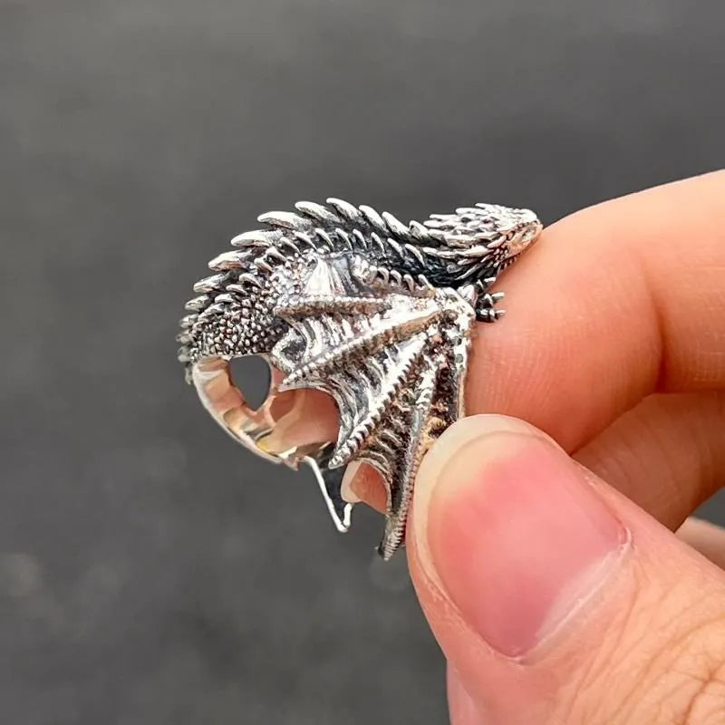 Open Wing Adjustable Dragon Ring