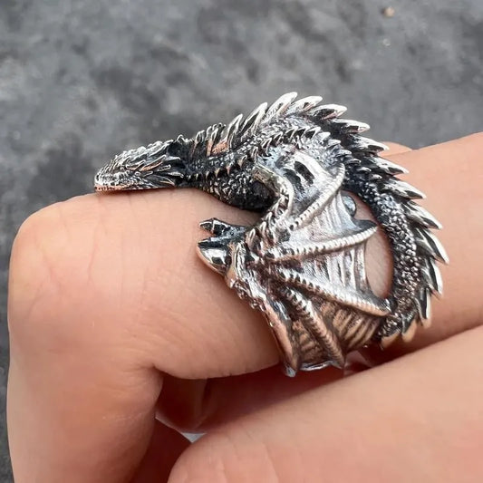 Open Wing Adjustable Dragon Ring