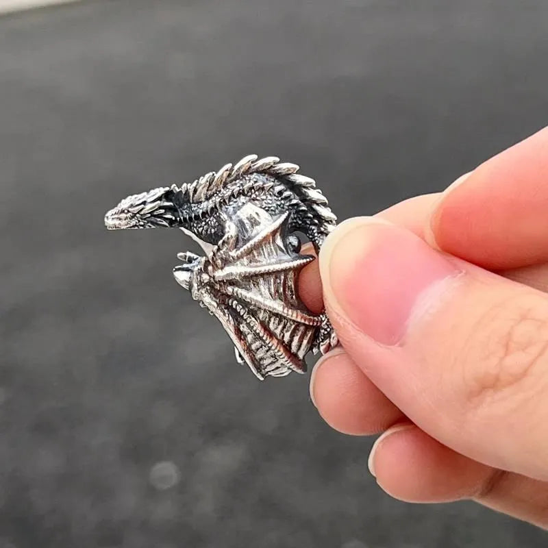 Open Wing Adjustable Dragon Ring