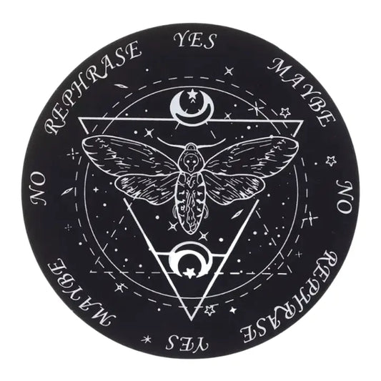 6" New Moon Wood Pendulum Board (Black)